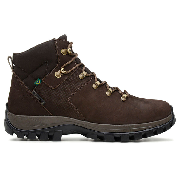Bota Adventure Cano Alto Macboot Tatu 02 Café - vista frontal - Macboot