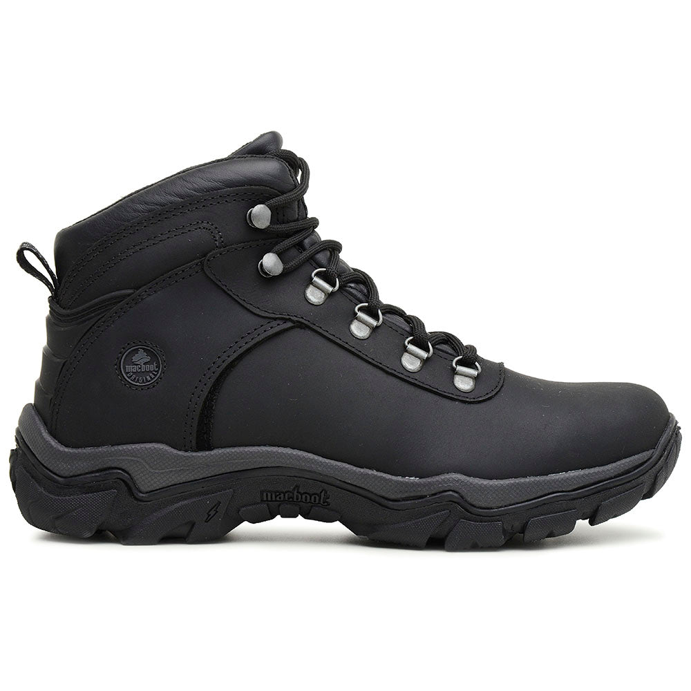 Bota Adventure Cano Alto Macboot Sanhasso 02 Preto Emborrachado - vista frontal - Macboot