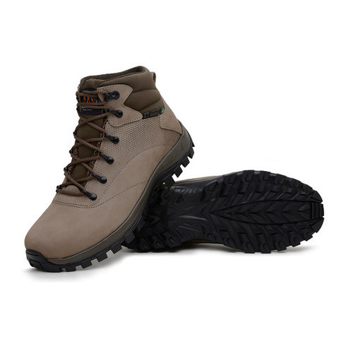 Bota Adventure Cano Alto Macboot Sumauma 02 Bege Acinzentado