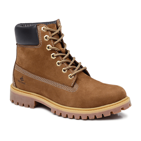 Bota Militar Cano Alto Lauryn 04 Marrom Claro