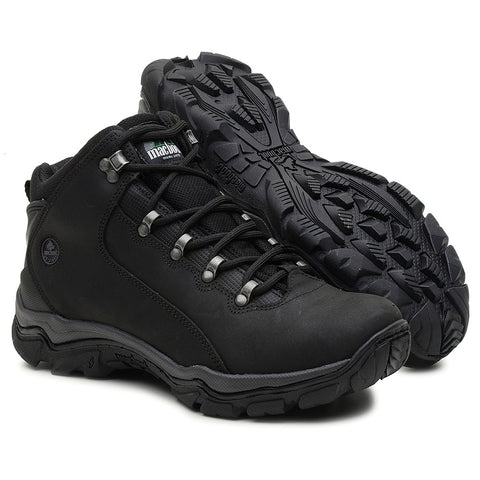 Bota Adventure Cano Alto Macboot Tiê 02 Preto Emborrachado