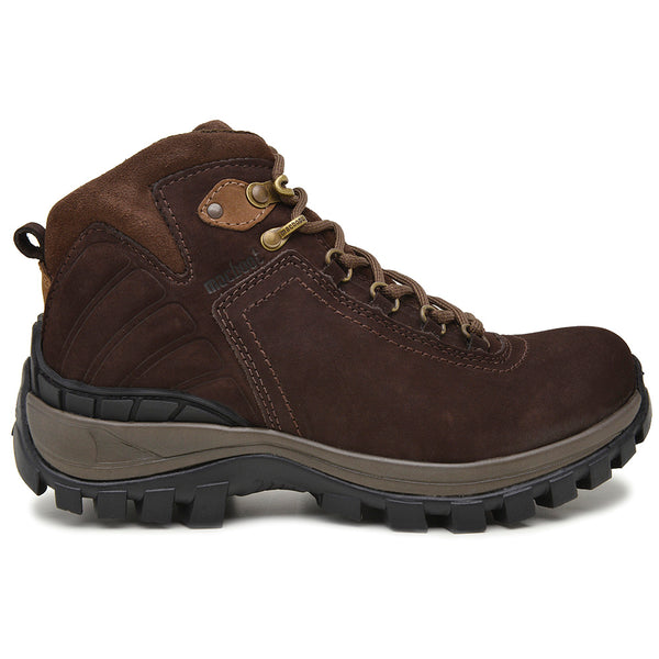 Bota Adventure Cano Alto Macboot Acari 04 Café - vista frontal - Macboot