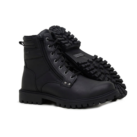 Bota Militar Cano Alto Macboot Cambara 02 Preto Emborrachado