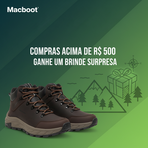 Brinde Surpresa de Acessório - vista frontal - Macboot