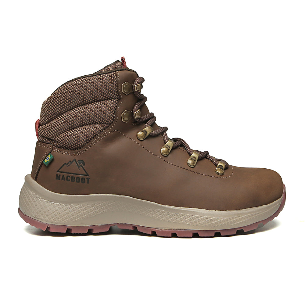 Bota Adventure Cano Alto Macboot Batu 14Z Marrom - vista frontal - Macboot