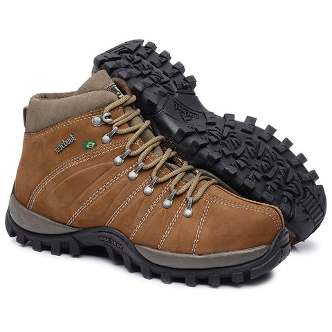 Bota Adventure Cano Alto Macboot Uirapuru 02 Marrom Claro