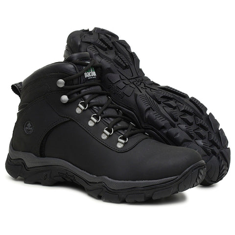 Bota Adventure Cano Alto Macboot Sanhasso 02 Preto Emborrachado