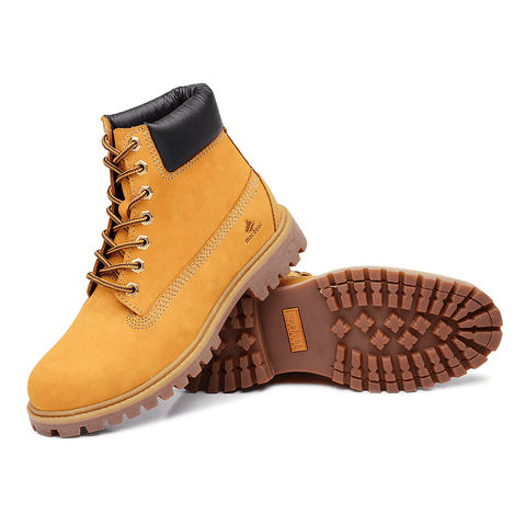 Bota Militar Macboot Cano Alto Lauryn 04 Mostarda