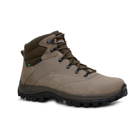 Bota Adventure Cano Alto Macboot Sumauma 02 Bege Acinzentado