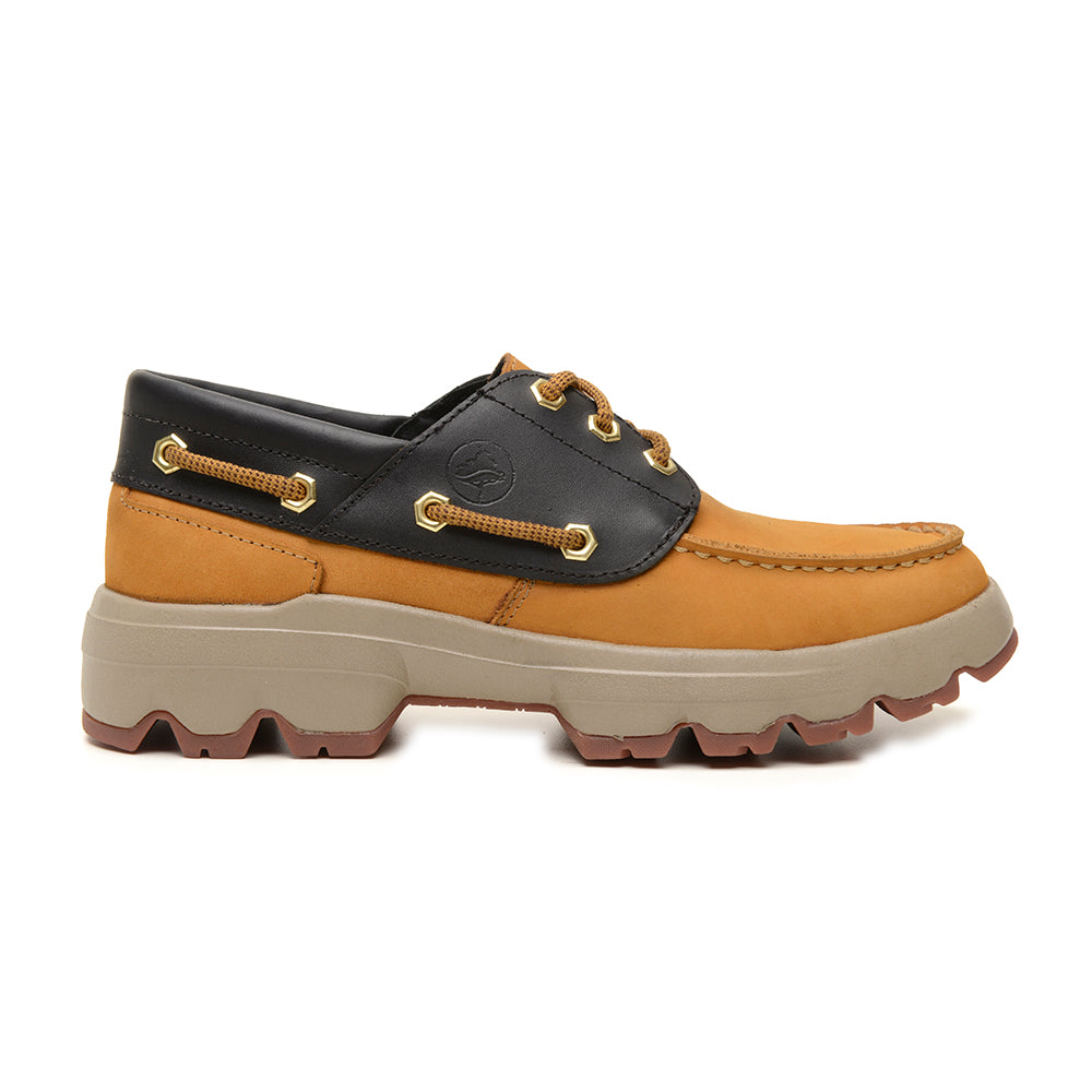 Sapato Boat Macboot Ebano 01 Mostarda - vista frontal - Macboot