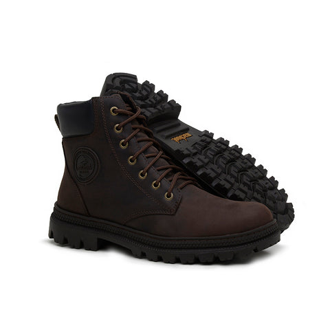 Bota Militar Cano Alto Macboot Itauba 02 Café