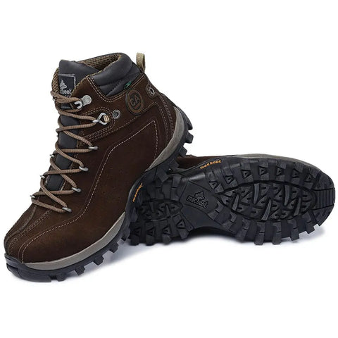 Bota De Segurança Cano Alto Macboot C.A0004 Marrom Escuro