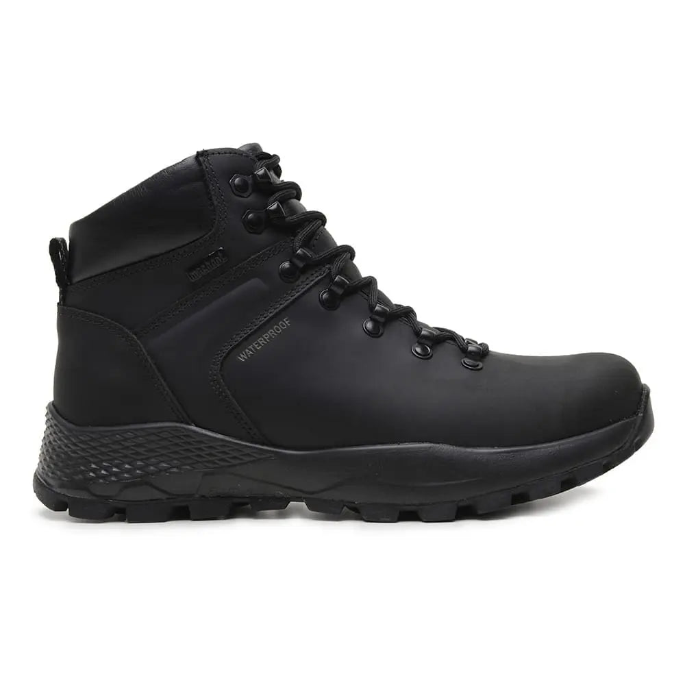 Bota Adventure Cano Alto Macboot Waterproof Flutua Alpes 02 Preto Emborrachado - vista frontal - Macboot
