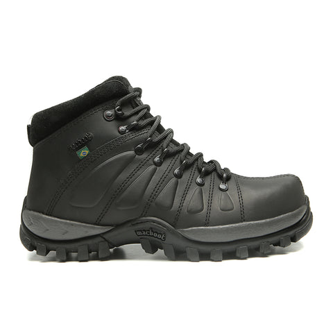 Bota De Segurança Cano Alto Macboot C.A0001 Preto Emborrachado