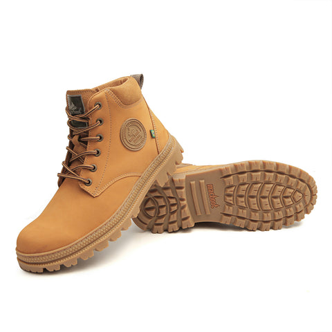 Bota De Segurança Cano Alto Macboot C.A0002 Mostarda