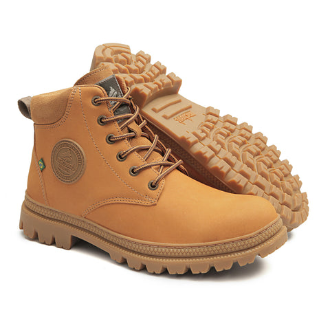 Bota De Segurança Cano Alto Macboot C.A0002 Mostarda