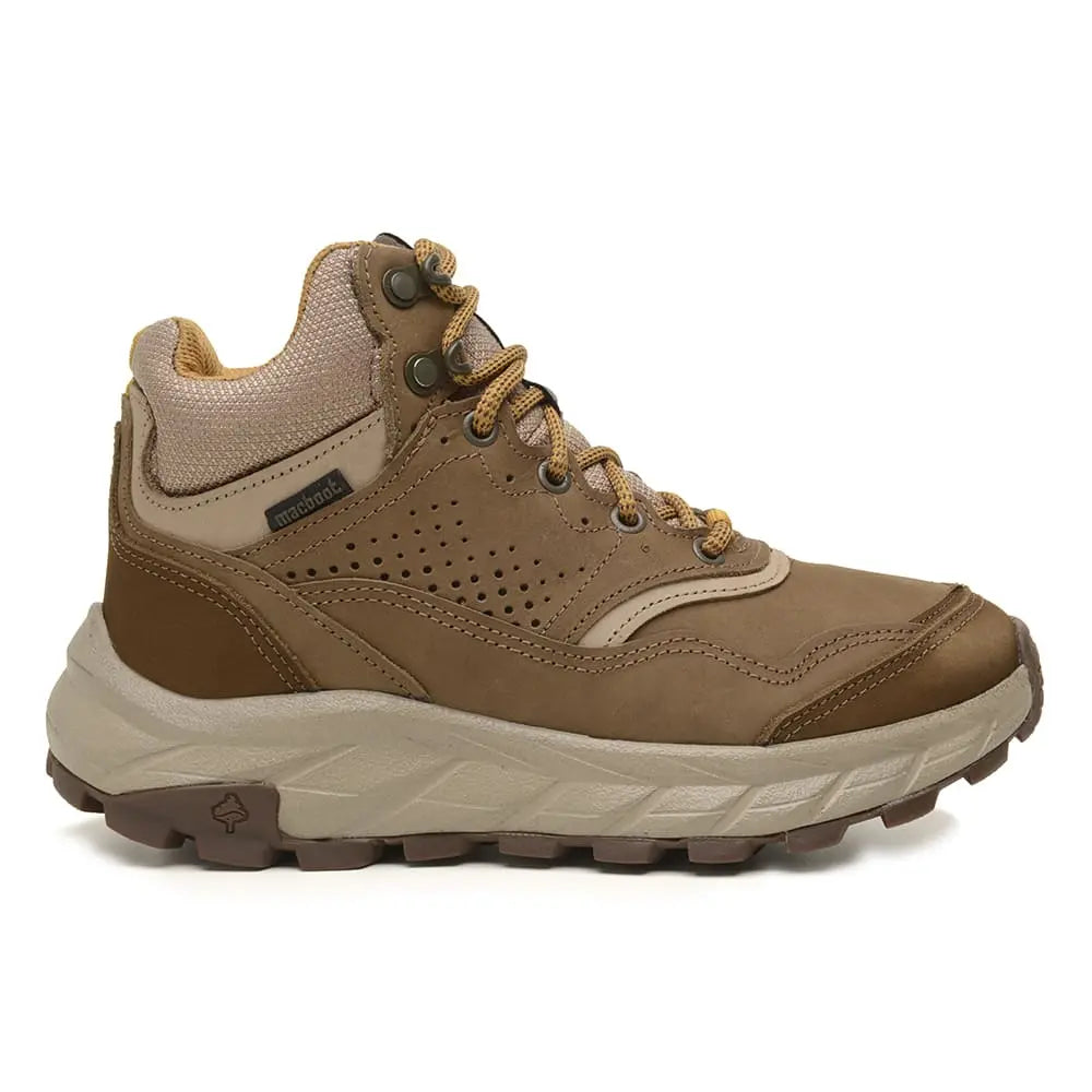 Bota Adventure Cano Alto Macboot Monjolo 08 Marrom Bege - vista frontal - Macboot