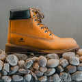 Bota Militar Macboot Cano Alto Lauryn 04 Mostarda
