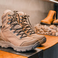 Bota Militar Cano Longo Macboot Falcão 02 Bege Acinzentado