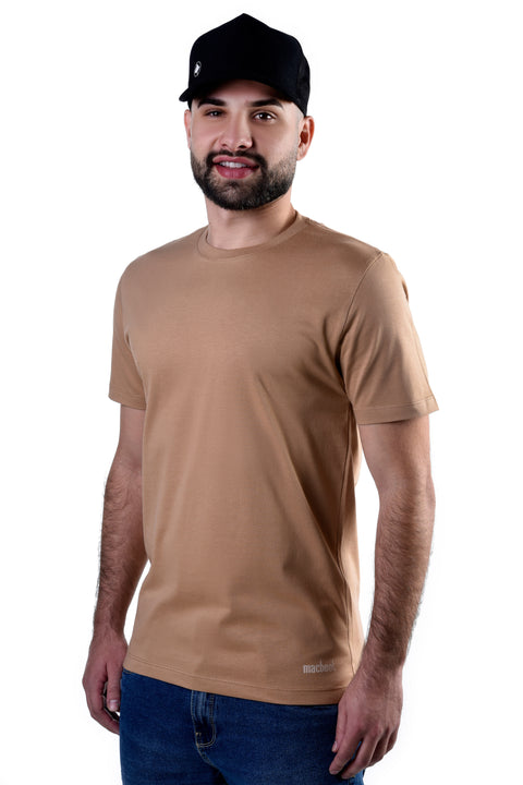 Camiseta Básica Masculina Macboot Caramelo