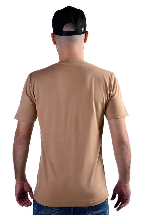 Camiseta Básica Masculina Macboot Caramelo