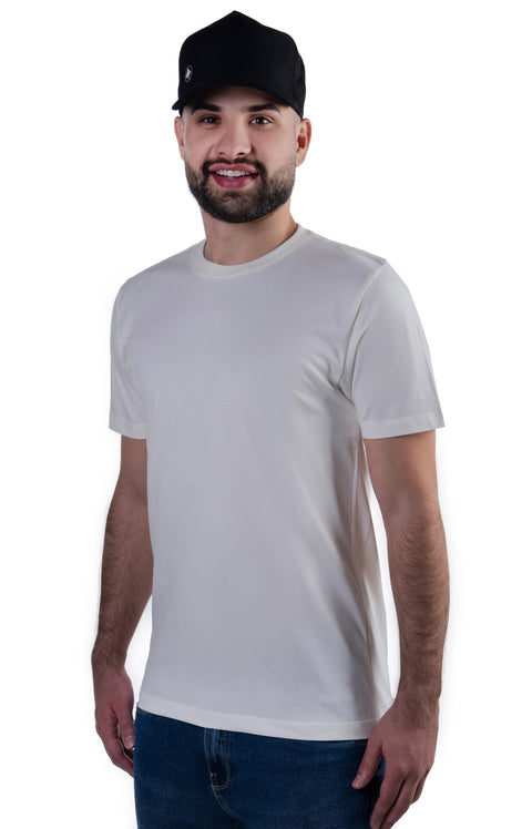Camiseta Básica Masculina Macboot Off White