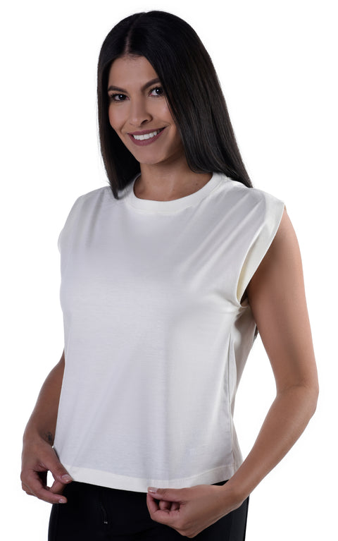 Camiseta Feminina Muscle Tee Macboot Off White