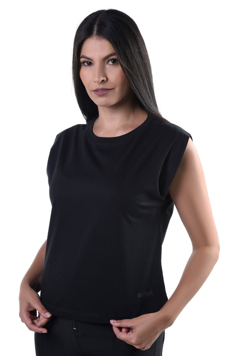 Camiseta Feminina Muscle Tee Macboot Preta