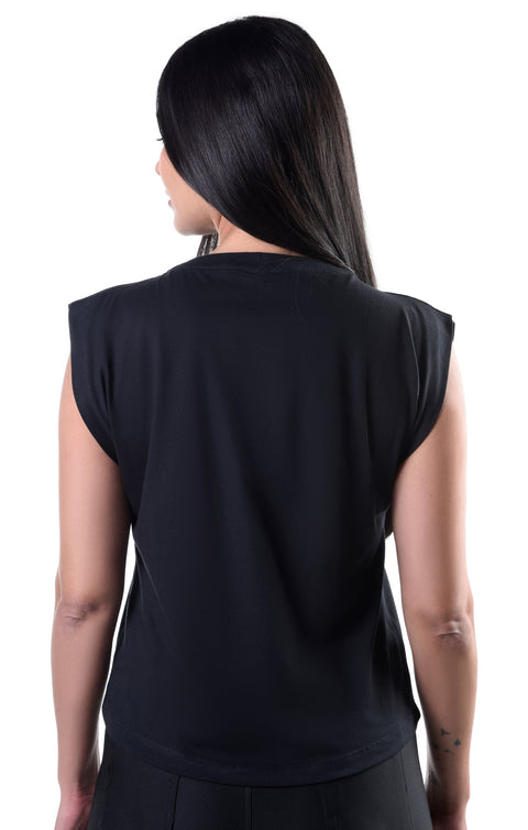 Camiseta Feminina Muscle Tee Macboot Preta