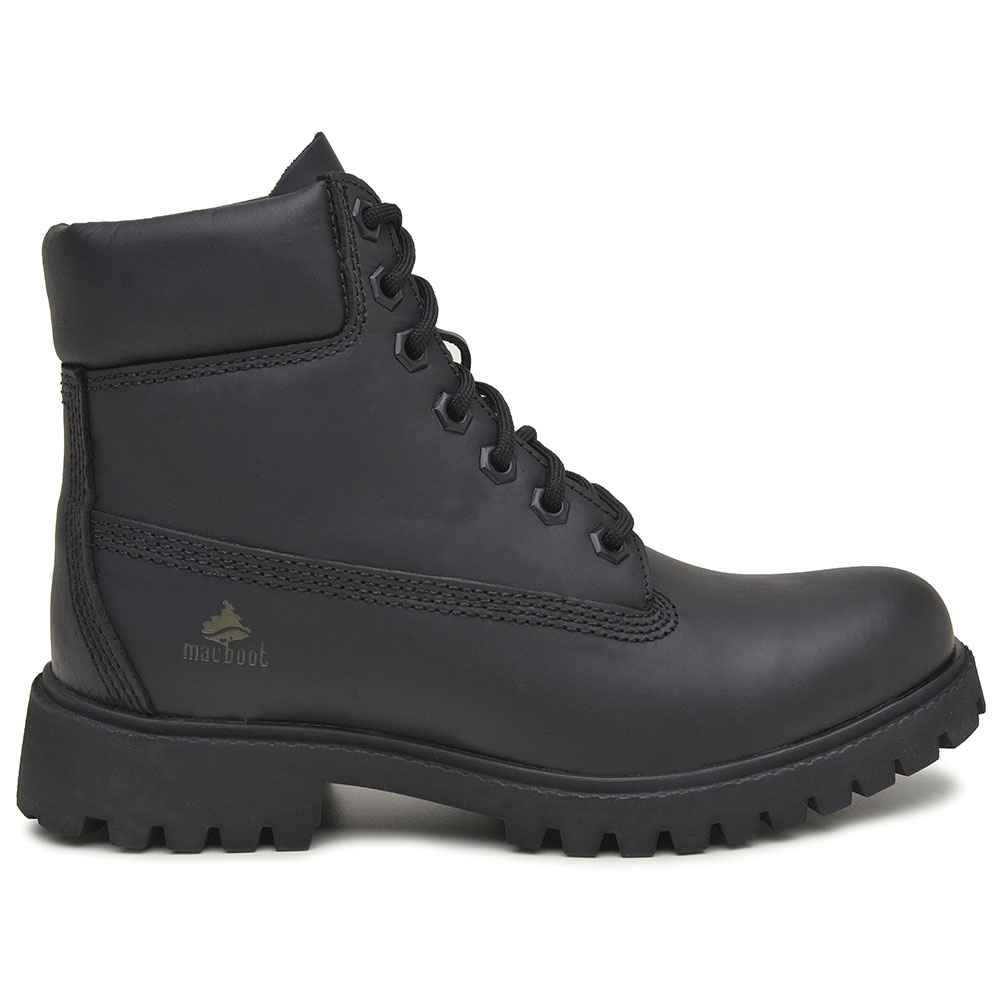 Bota Militar Macboot Cano Alto Lauryn 04 Preto Emborrachado