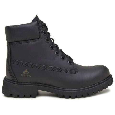 Bota Militar Macboot Cano Alto Lauryn 04 Preto Emborrachado