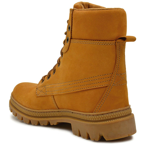 Bota Militar Cano Alto Macboot Papoula 04 Mostarda