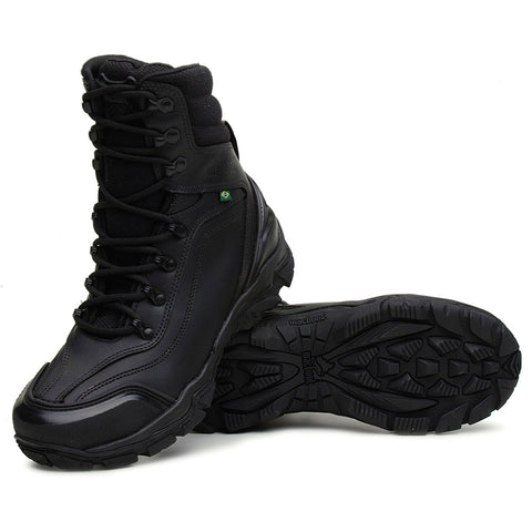 Bota Militar Cano Longo Macboot Falcão 02 Preto Emborrachado