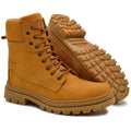 Bota Militar Cano Alto Macboot Papoula 04 Mostarda
