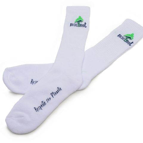 Meia Cano Alto Branca