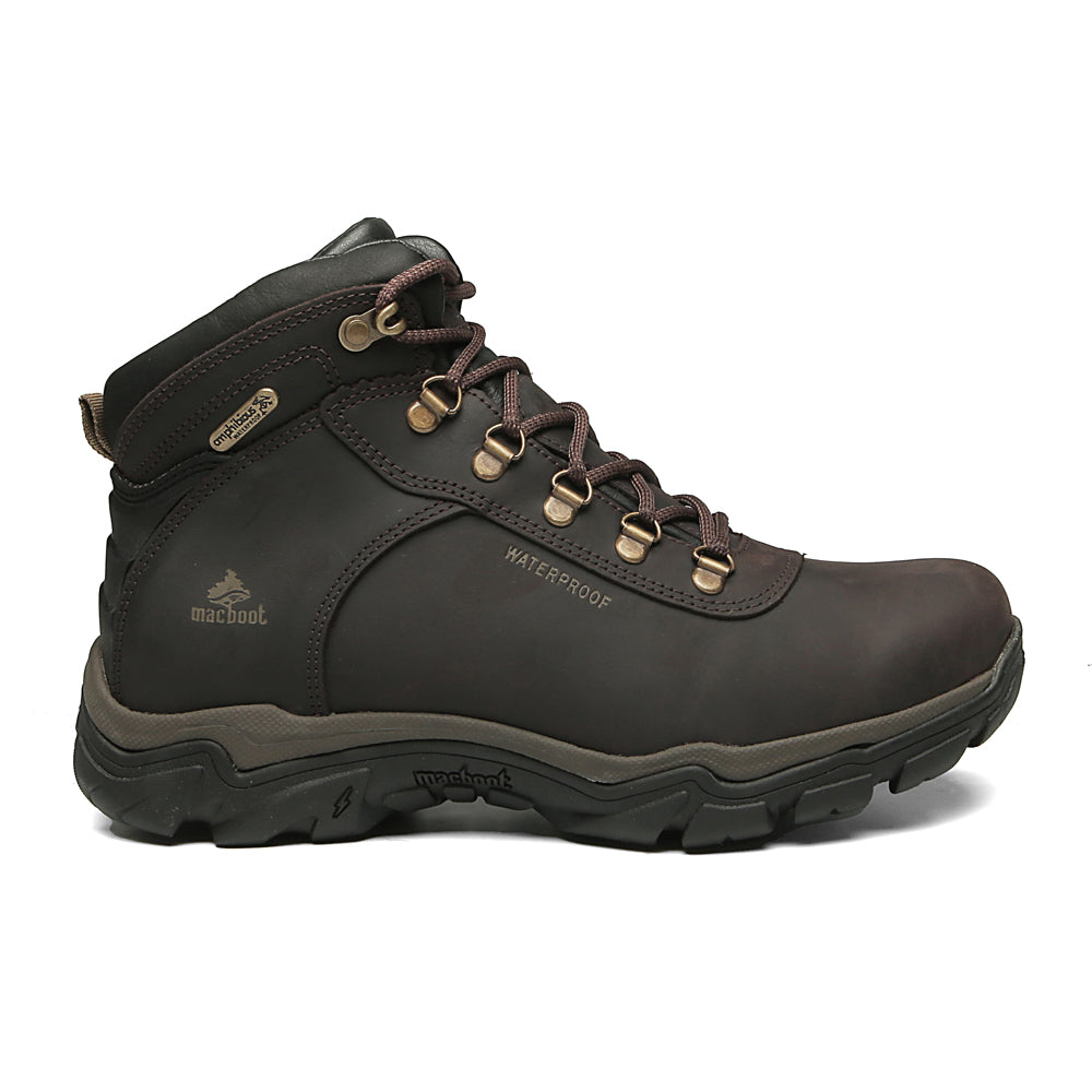 Unique Melody MACBETHⅡClassic Bota A Prova D'água Masculina Cano Alto - Café | Macboot
