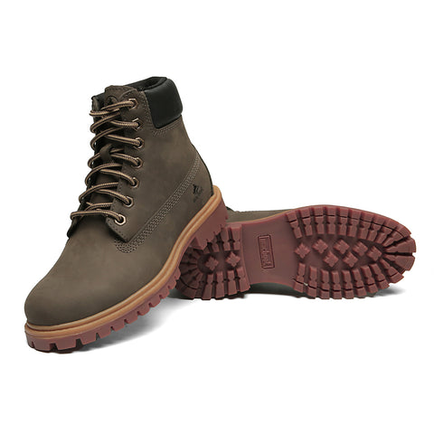 Bota Militar Cano Alto Lauryn 04 Cinza