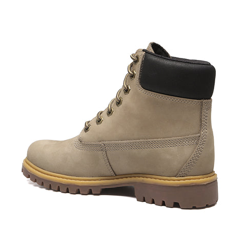 Bota Militar Cano Alto Lauryn 04 Bege Acinzentado