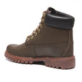 Bota Militar Macboot Cano Alto Lauryn 08 Marrom Escuro