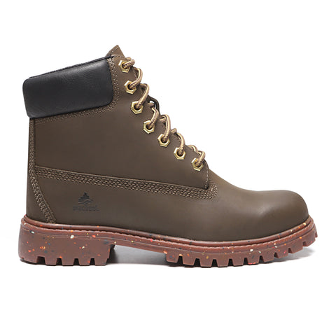 Bota Militar Macboot Cano Alto Lauryn 08 Marrom Escuro