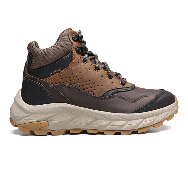 Bota Adventure Cano Alto Macboot Monjolo 02A Café - vista frontal - Macboot