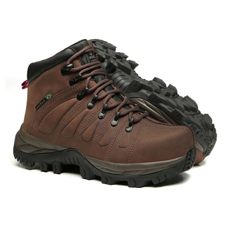 Bota De Segurança Cano Alto Macboot MAC PRO 01 Marrom