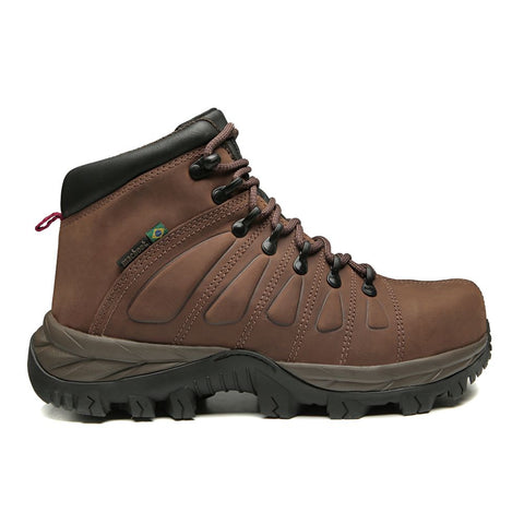 Bota De Segurança Cano Alto Macboot MAC PRO 01 Marrom