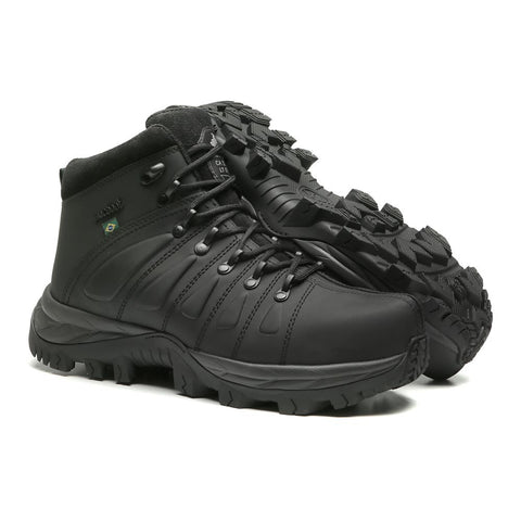 Bota De Segurança Cano Alto Macboot MAC PRO 01 Preto Emborrachado