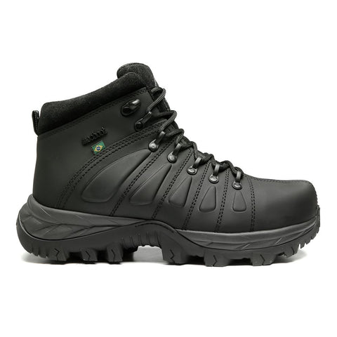 Bota De Segurança Cano Alto Macboot MAC PRO 01 Preto Emborrachado