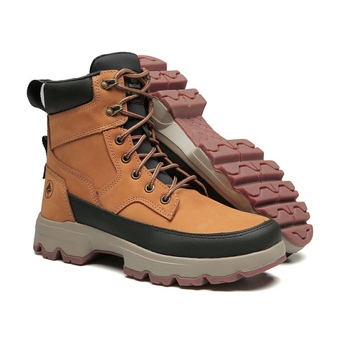 Bota De Segurança Cano Alto Macboot MAC PRO 02 Mostarda