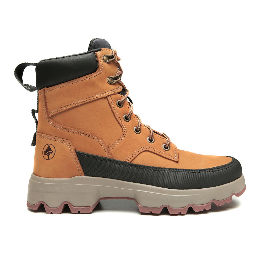Bota De Segurança Cano Alto Macboot MAC PRO 02 Mostarda - vista frontal - Macboot