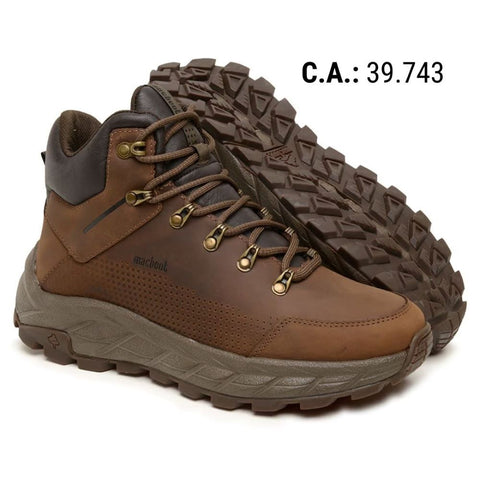 Bota De Segurança Cano Alto Macboot MAC PRO 04 Marrom