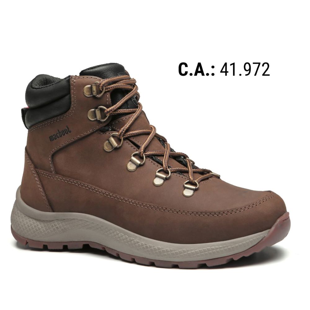 Bota De Segurança Cano Alto Macboot MAC PRO 06 Marrom │ Macboot