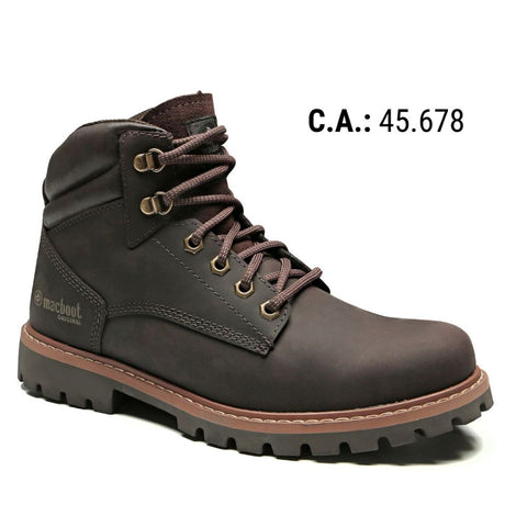 Bota De Segurança Cano Alto Macboot MAC PRO 11 Café